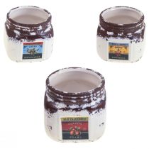 Product Cachepot ceramic kitchen decoration jam pot 7×7.5cm 3pcs