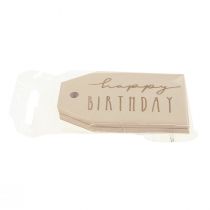 Product Gift tags printed paper Happy Birthday 4×7cm 24 pcs