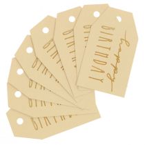 Product Gift tags printed paper Happy Birthday 4×7cm 24 pcs