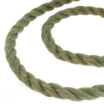 Product Jute ribbon jute cord cord jute decoration olive green Ø7mm 5m