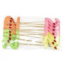 Product Number plugs birthday 2 flower plugs wood 27,5cm 16 pcs