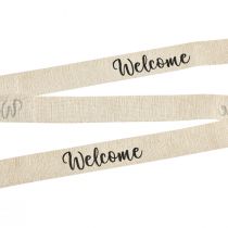 Product “Welcome” ribbon door decoration decorative ribbon for door wreath 30mm 7m