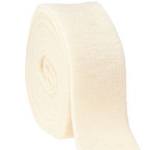 Product Felt ribbon white 7.5cm, 5m