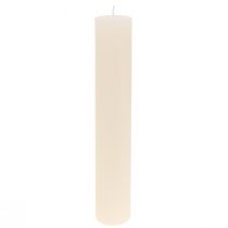 Large candles Colored candles cream 50x300mm 4pcs