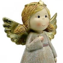 Product Advent decoration, guardian angel, Christmas angel, angel figure H24cm