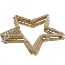 Product Advent decoration, Christmas decoration star, decorative star jute W20cm 5 pcs