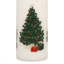 Product Advent calendar candle Christmas candle white 150/65mm