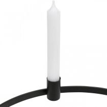 Product Candle ring rod candles candle holder metal black Ø35cm
