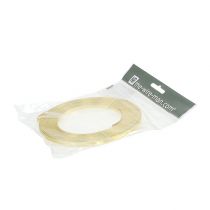 Product Aluminum flat wire, gold, 5mm x 10m, for floral arrangements and decorations