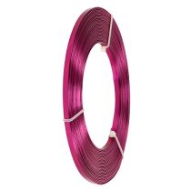Aluminum flat wire pink 5mm 10m