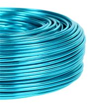 Product Aluminum wire Ø2mm, 500g, 60m, turquoise - Flexible craft wire for floristry and DIY creations