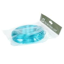 Product Aluminum wire Ø2mm, 500g, 60m, turquoise - Flexible craft wire for floristry and DIY creations