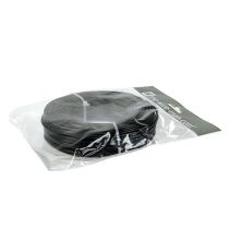 Product Aluminum wire Ø2mm, 60m roll, 500g - Flexible craft wire in black for floristry, model making and jewelry making