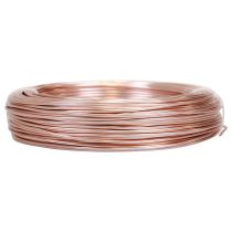 Product Aluminum wire 2mm, 60m, 500g rose gold - Flexible jewelry wire for crafting, decorating and floristry supplies