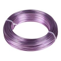 Aluminum wire purple Ø2mm jewelry wire lavender round 500g 60m