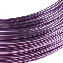 Product Purple aluminum wire, 2mm, for jewelry & decoration, lavender-colored craft wire, 500g - 60m