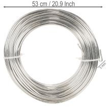 Product Aluminum wire, silver, 3mm, craft wire for creative projects, 1kg