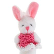 Pendant bunny 5.5cm pink 9pcs