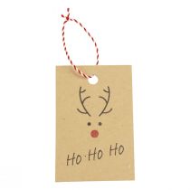 Product Christmas pendant for crafting reindeer 5.5x8.5cm 4pcs
