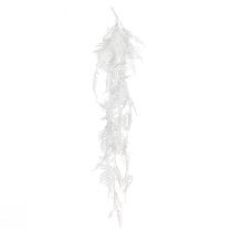 Product Asparagus artificial asparagus fern white glitter winter decoration 105cm