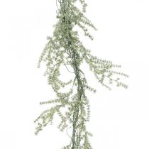 Artificial asparagus garland white, gray decoration hanger 170cm
