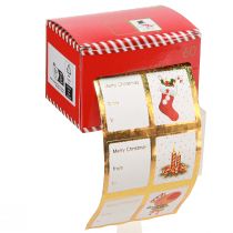 Product Christmas stickers, gift stickers, labels, 5.5cm, 60 pieces