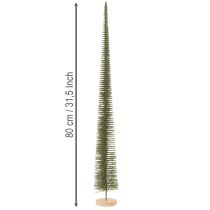 Product Artificial Christmas tree with wooden base for Christmas decorations, 80cm