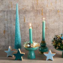 Product Artificial Christmas tree, slim, with wooden base, 40cm