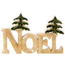 Product Christmas decoration Noel stand with two fir trees 18cm