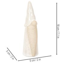 Product Decorative gnome figurine, light ceramic, Scandinavian style, 18cm, 3 pieces
