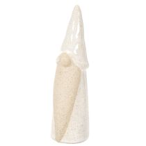 Product Decorative gnome figurine, light ceramic, Scandinavian style, 18cm, 3 pieces