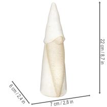 Product Decorative gnome figurine for standing, Christmas decoration, ceramic, 22cm