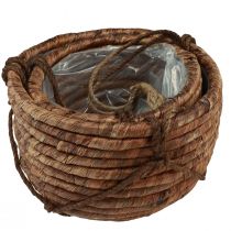 Product Basket for hanging water hyacinth brown 25/31cm set of 2