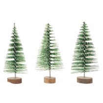 Product Artificial mini Christmas trees as table decorations for Christmas, snow-covered, 6cm, 12 pieces