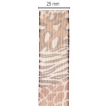 Product Decorative ribbon, animal print, leopard pattern, gift ribbon, 25mm wide, 20m long
