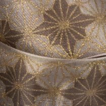Product Decorative ribbon with stars, gift ribbon with dimensionally stable edge, 40mm wide, 20m long