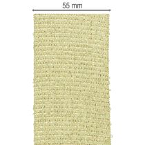 Product Decorative ribbon with glitter, wide ribbon for gift wrapping, 55mm wide, 15m long
