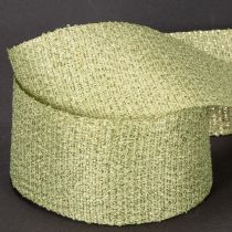 Product Decorative ribbon with glitter, wide ribbon for gift wrapping, 55mm wide, 15m long