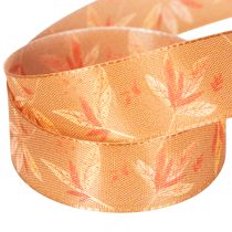 Product Gift ribbon autumn with leaves for creative packaging 25mm 18m