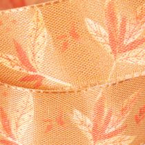Product Gift ribbon autumn with leaves for creative packaging 25mm 18m