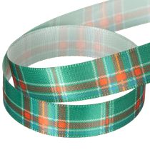 Product Checkered gift ribbon for Christmas gifts, 15mm x 20m
