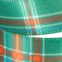 Product Checkered gift ribbon for Christmas gifts, 15mm x 20m