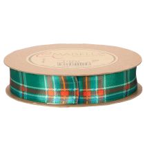 Product Gift ribbon, checkered pattern, Scottish plaid, 25mm, 20m