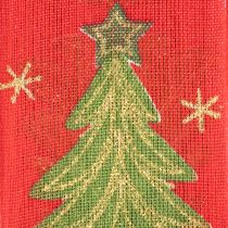 Product Gift ribbon Christmas tree with stars 40mm 15m