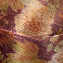 Product Gift ribbon in autumn colors, organza ribbon with floral pattern, 40mm, 15m