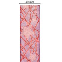 Product Glittering star-patterned decorative ribbon for Christmas decorations, 40mm x 15m