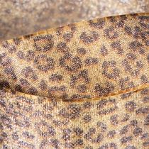 Product Leopard print gift ribbon for creative decoration and floristry, 25mm x 20m