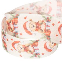 Product Gift ribbon bear with Santa hat and gifts 40mm 15m