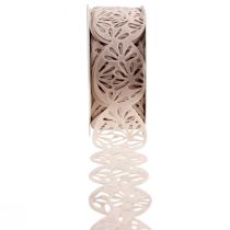 Product Velvet ribbon Easter eggs decorative ribbon Easter cream 40mm 5m