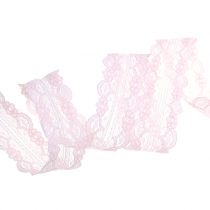 Product Lace ribbon with wavy edge pink 25mm 20m